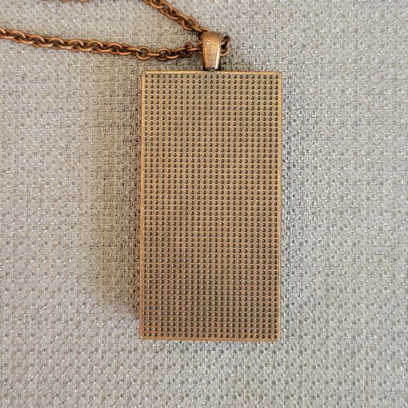 NWT Arrow Copper Wood Pendant Necklace USA Handcrafted Statement Peace Jewelry - Picture 7 of 12